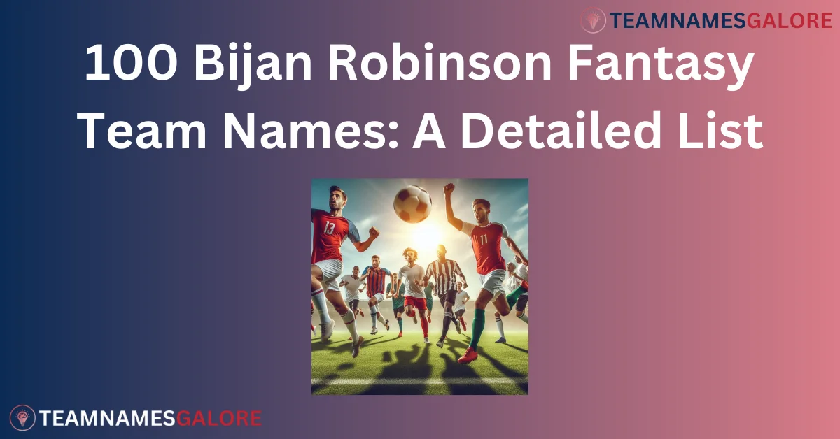 Read more about the article 100 Bijan Robinson Fantasy Team Names: A Detailed List